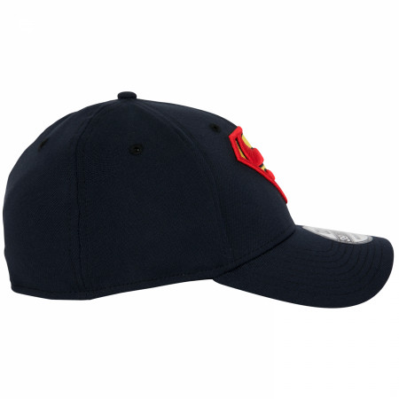 Superman Classic Symbol on Navy New Era 39Thirty Flex Fit Hat